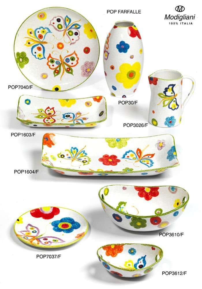 Ceramiche 56 Modigliani_pop-farfalle