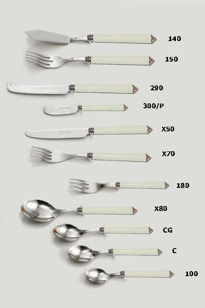 Cuterly flatware 42 condotti-portata-bianco 2