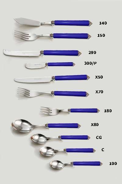Cuterly flatware 40 condotti-portata-blu 2