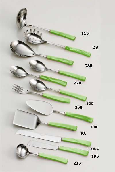 Cuterly flatware 12 via-veneto-portata-verde_2