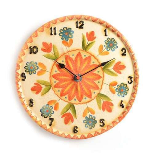 È Sempre Festa - orologio da muro rosso