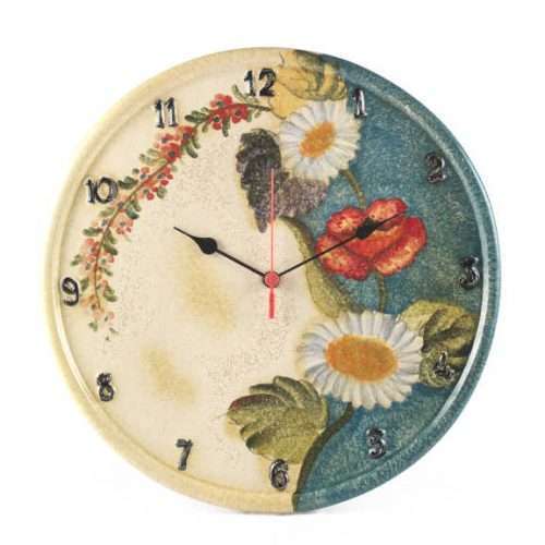 Terra Fiorita - Orologio da muro grande - TF810