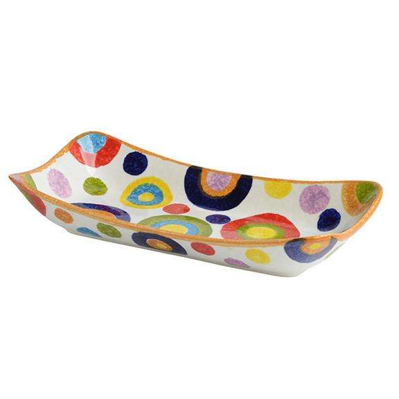 POP1603-C Modigliani - POP Cerchi Rectangular deep plate cm 33x17