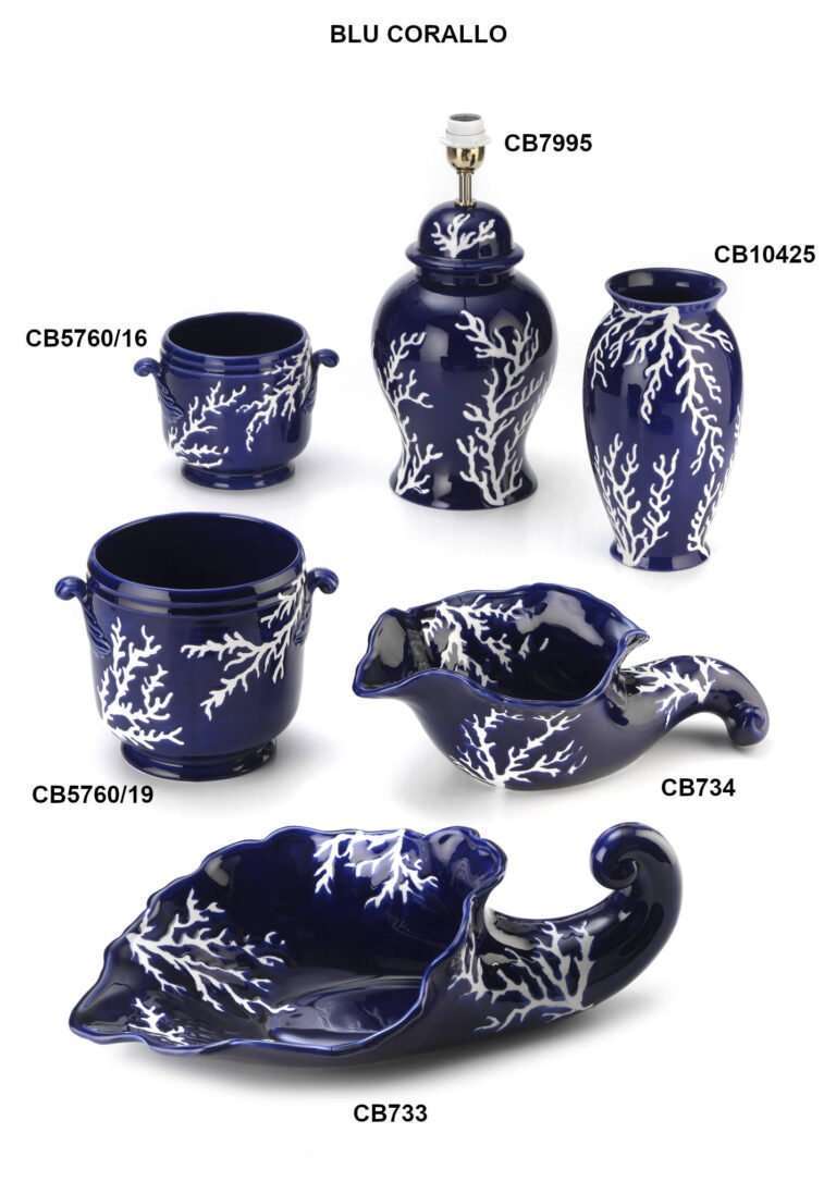 Ceramiche 12 blu corallo 3 con codici